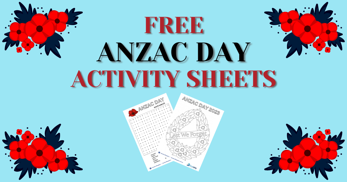 ANZAC Activity sheets